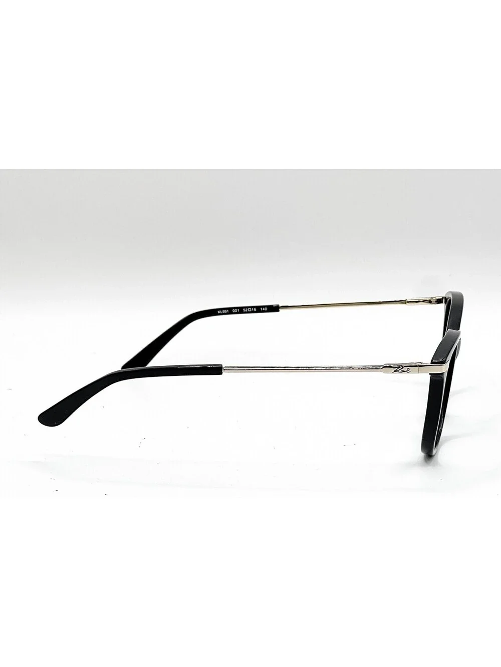 Karl Lagerfeld KL991 001 Black Rectangle Authentic Eyeglass Frames 52-16